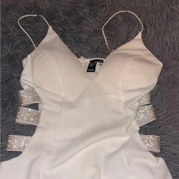 Fine In Rhinestone Mini Dress - Picture 3 of 4